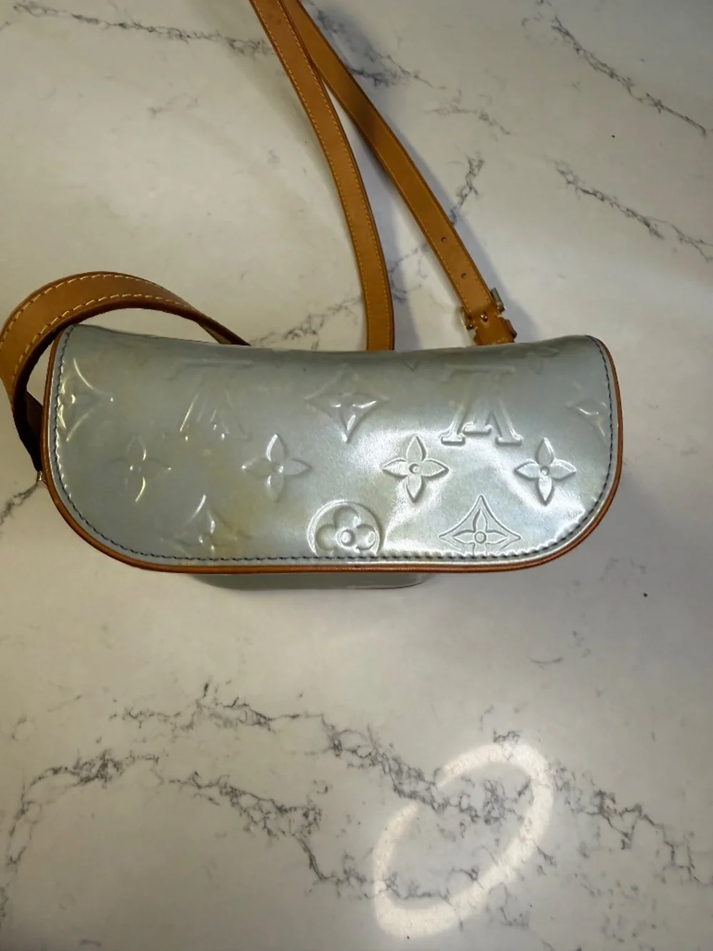 Louis Vuitton Sullivan Vertical PM Monogram Vernis Lavande M91258 2003 Authentic